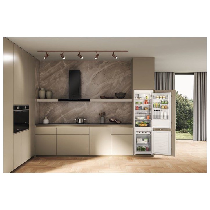 Réfrigérateur combiné WHIRLPOOL WHC18D011A2FR - Encastrable - 268 L - Classe D - 54 x 54,5 x 177 cm