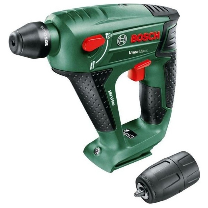 Perforateur sans fil Bosch - Uneo Maxx - SDS - 0,6 J - 10 mm - 18V Perforateur sans fil Bosch - Uneo Maxx - SDS - 0,6 J - 10 mm - 18V