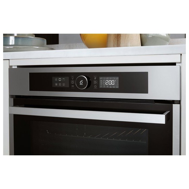 Four encastrable pyrolyse chaleur pulsée - WHIRLPOOL - OAKZ97961SPIX - Ligne Absolute Gallery - noir - verre - 73 L - 60 cm