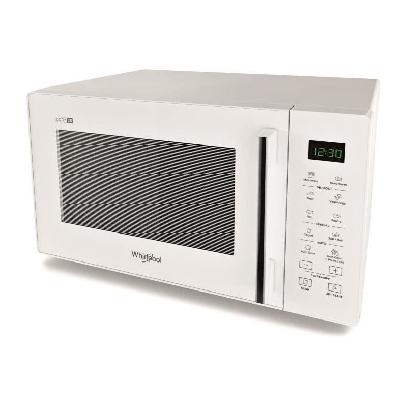 Micro-ondes Whirlpool MWP2S1, Electronique, 25L, 900W, Auto Cook (7 re
