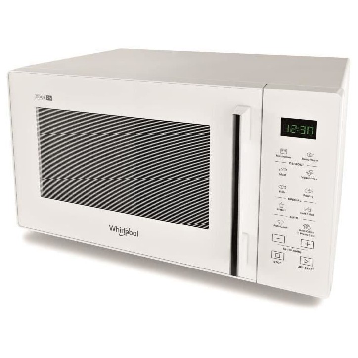 Micro-ondes Whirlpool MWP2S1, Electronique, 25L, 900W, Auto Cook (7 recettes)