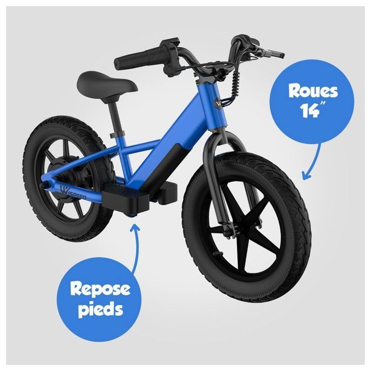 Trottinette électrique enfant - WISPEED - WIKIDS - Bleu
