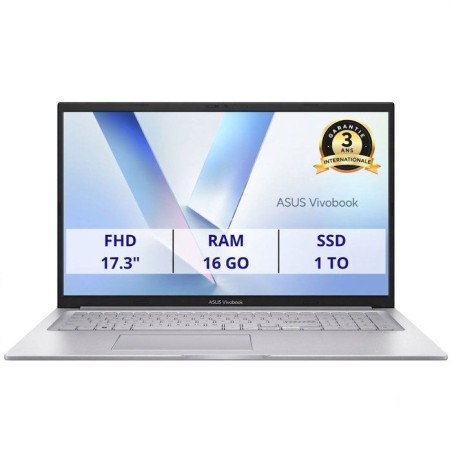 PC Portable ASUS VivoBook 17 X1704 : Sans Windows - 17.3 FHD - Intel C