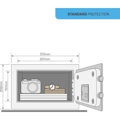 Coffre-fort Électronique - YALE - YSV/200/DB2 - Small 8.6L - 20x31x20