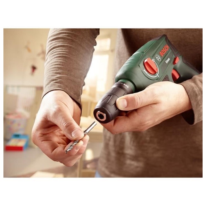 Perforateur sans fil Bosch - Uneo (Livrée avec 1 batterie 12V-2,5 Ah + chargeur)