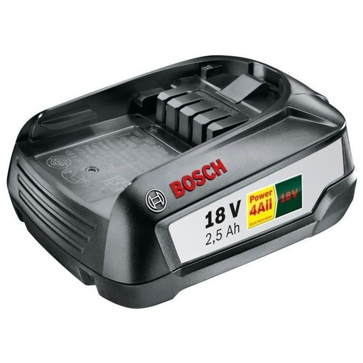 Batterie lithium-ion Bosch - 18 V 2,5 Ah - Li-ion - Grande autonomie - Sans effet mémoire