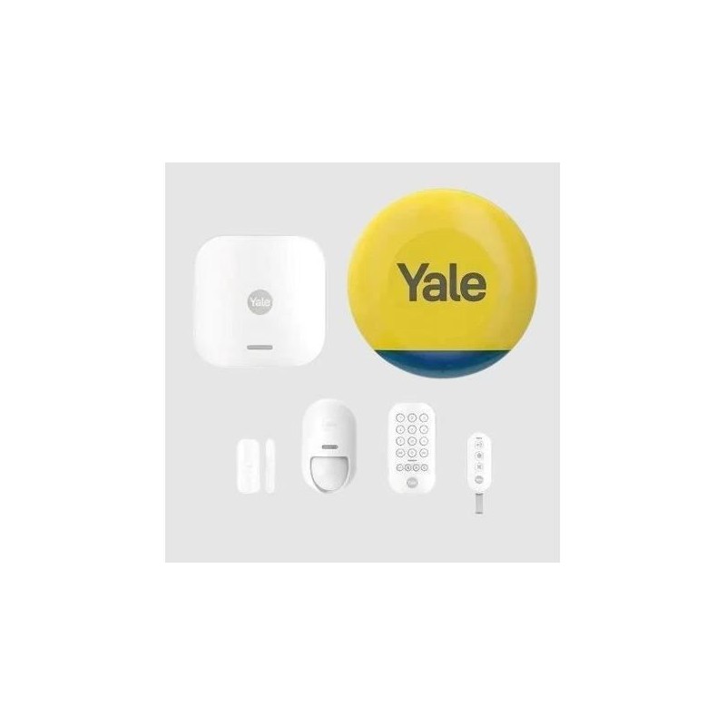 Kit alarme intelligente + Sirene extérieure - Connecté - YALE - 4 ac