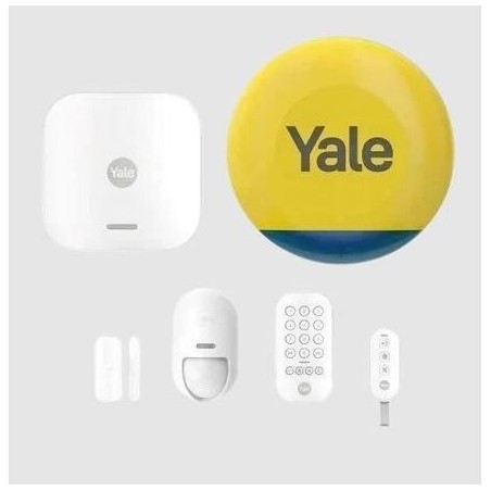 Kit alarme intelligente + Sirene extérieure - Connecté - YALE - 4 ac