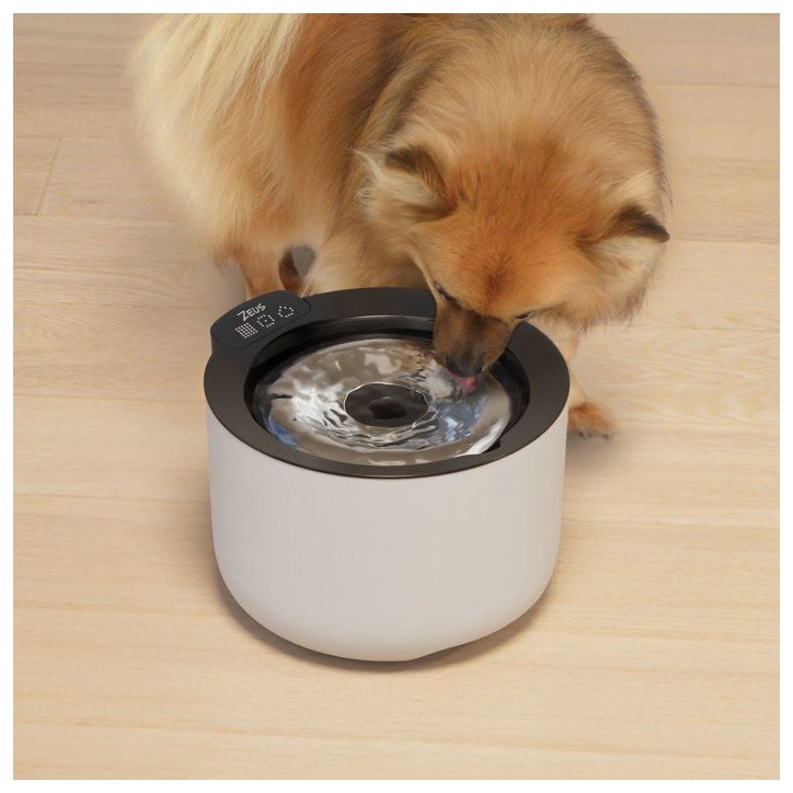 Fontaine a eau connectée pour chiens - ZEUS - Oasis Plus - Capacité 3 L - Purification UVC - Wi-Fi