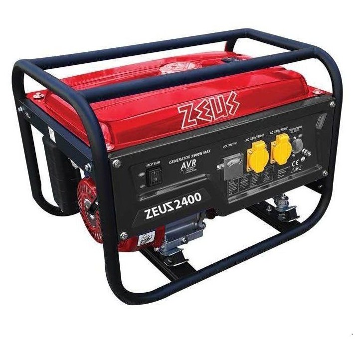 Groupe électrogene essence - ZEUZ - ZEUZ2400 - 2400 W - AVR - Réservoir 15 L - Démarrage manuel Groupe électrogene essence - ZEUZ - ZEUZ2400 - 2400 W - AVR - Réservoir 15 L - Démarrage manuel
