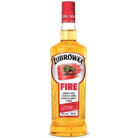 Zubrowka - Fire - Vodka aromatisée - Cannelle et piment - 30,0% Vol.