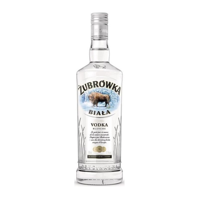 Zubrowka Biala - Vodka blanche de Pologne - 37.5% Vol. - 100 cl