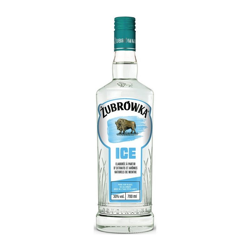 Zubrowka - Ice - Vodka aromatisée - Menthe - 30,0% Vol. - 70cl