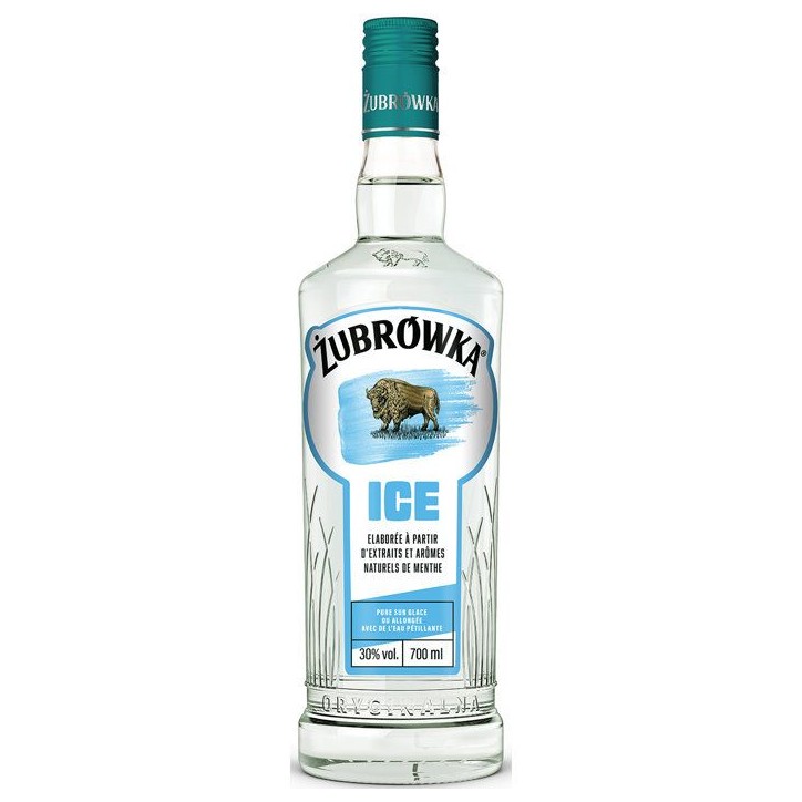 Zubrowka - Ice - Vodka aromatisée - Menthe - 30,0% Vol. - 70cl