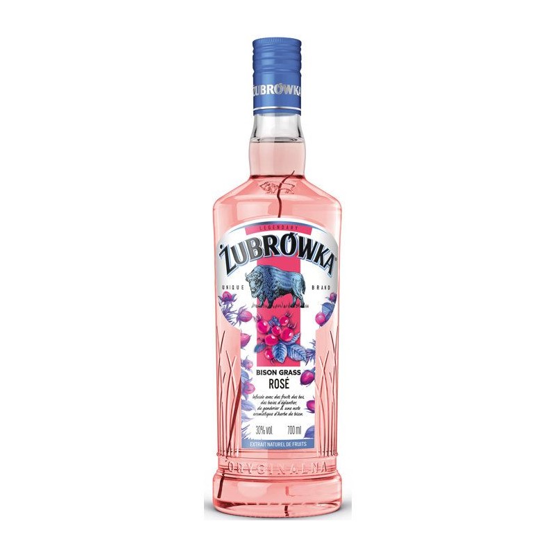 Zubrowka - Rosé - Vodka - Bison grass - 30,0% Vol. - 70cl
