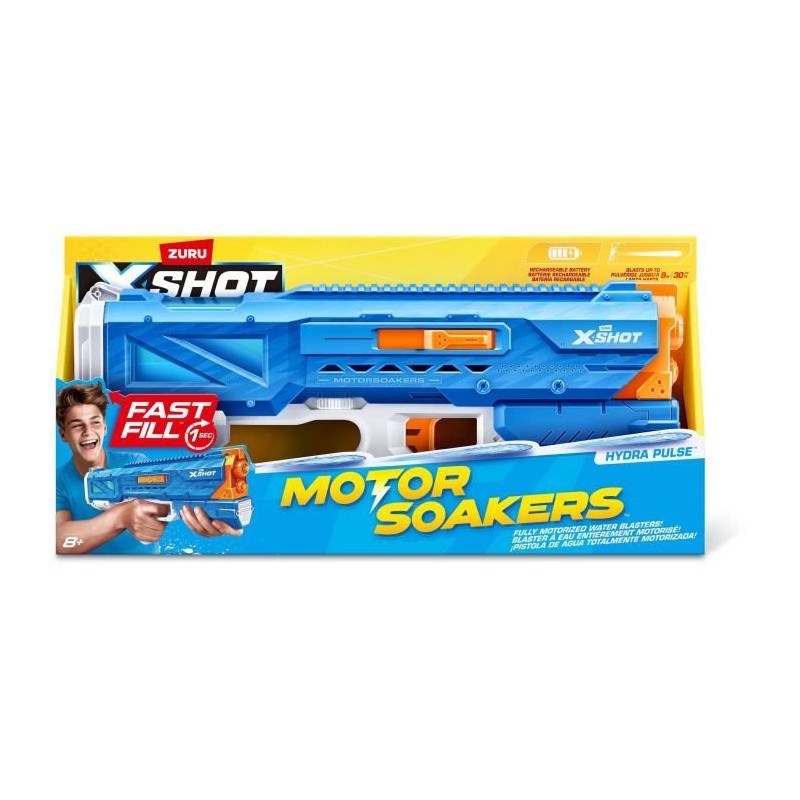 Pistolet a eau motorisé - ZURU - X-SHOT Hydra Pulse - Remplissage rap