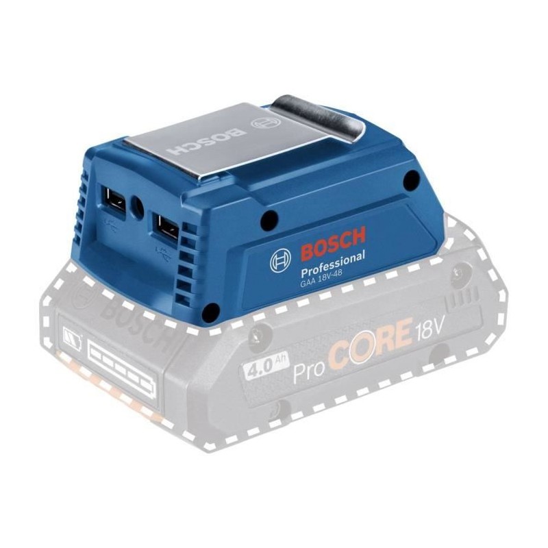 Batterie Bosch Professional Adaptateur de charge USB GAA 18V-48 - 0618 Batterie Bosch Professional Adaptateur de charge USB GAA 18V-48 - 0618