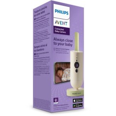Caméra bébé connectée - PHILIPS - SCD643/26 - caméra HD - application Baby Monitor+ - connexion sécurisée