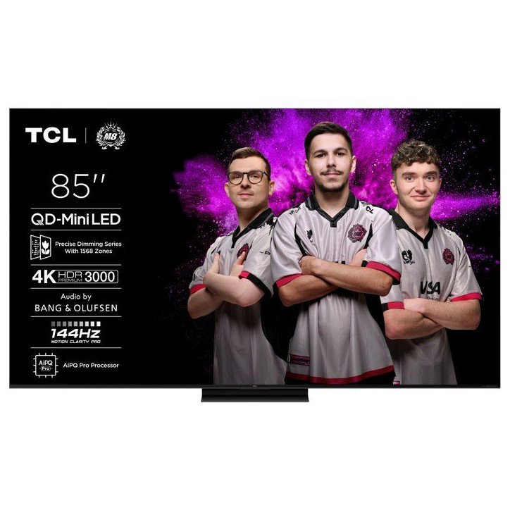 TCL 85C7K - TV QD-MiniLED 85 (215 cm) - 4K UHD - 144 Hz - 3000 Nits - Dolby Vision - Google TV - Bang&Olufsen - 4xHDMI 2.1 - WiF