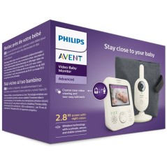 Écoute-bébé vidéo - PHILIPS - SCD882/26 - écran 2,8 pouces - visi