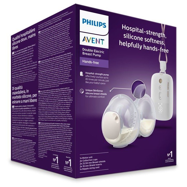 Tire-lait électrique double mains libres - PHILIPS - double pompage - mains libres - technologie naturelle