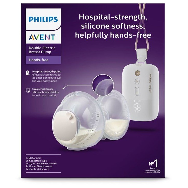 Tire-lait électrique double mains libres - PHILIPS - double pompage - mains libres - technologie naturelle