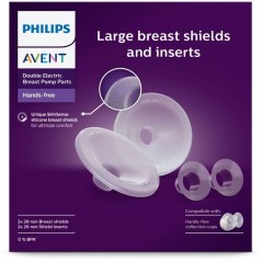 Téterelles et inserts pour tire-lait - AVENT - 28 mm et 26 mm - silic