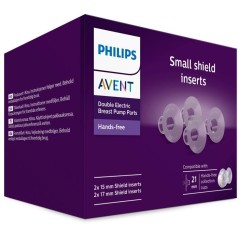 Inserts pour tire-lait - AVENT - 15 mm et 17 mm - compatibles mains libres - transparents
