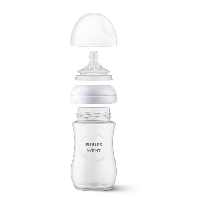 Biberon - AVENT - Natural Response 3.0 - 260 ml - bleu - tétine imita