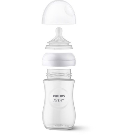 Biberon - AVENT - Natural Response 3.0 - 260 ml - bleu - tétine imita