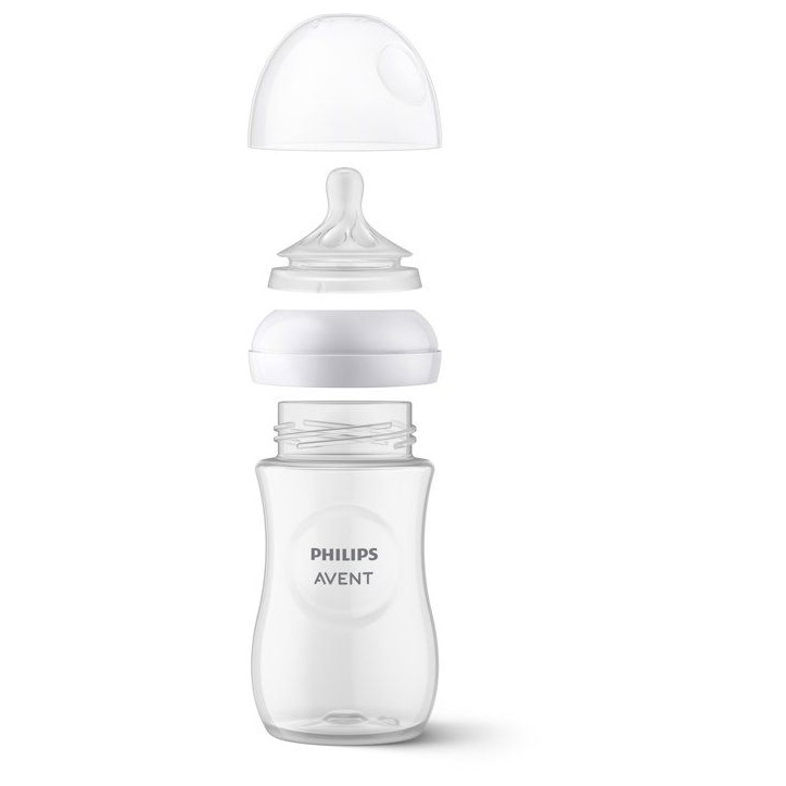 Biberon - AVENT - Natural Response 3.0 - 260 ml - bleu - tétine imitant le sein