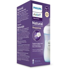 Biberon - AVENT - Natural Response 3.0 - 260 ml - bleu - tétine imita
