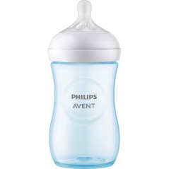 Biberon - AVENT - Natural Response 3.0 - 260 ml - bleu - tétine imita