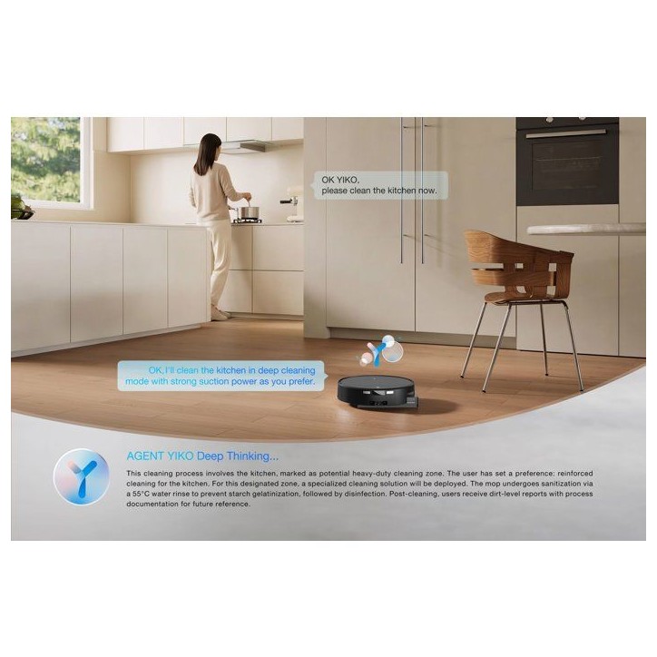 Robot aspirateur laveur - ECOVACS - DEEBOT T90 PRO OMNI - PowerBoost - 30 000 Pa - Station OMNI tout-en-un