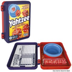 Yahtzee refresh, jeu de dés | gobelet repliable et boîtier de rangem