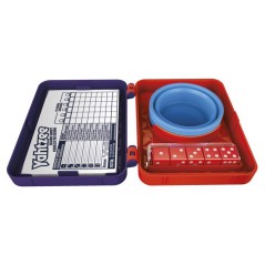 Yahtzee refresh, jeu de dés | gobelet repliable et boîtier de rangem