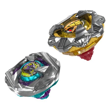 Beyblade X Dual Pack Calibur Samurai 6-70M BX et Obsidian Shell 3-85S BX, 2 toupies de combat Takara Tomy a rotation droite, de
