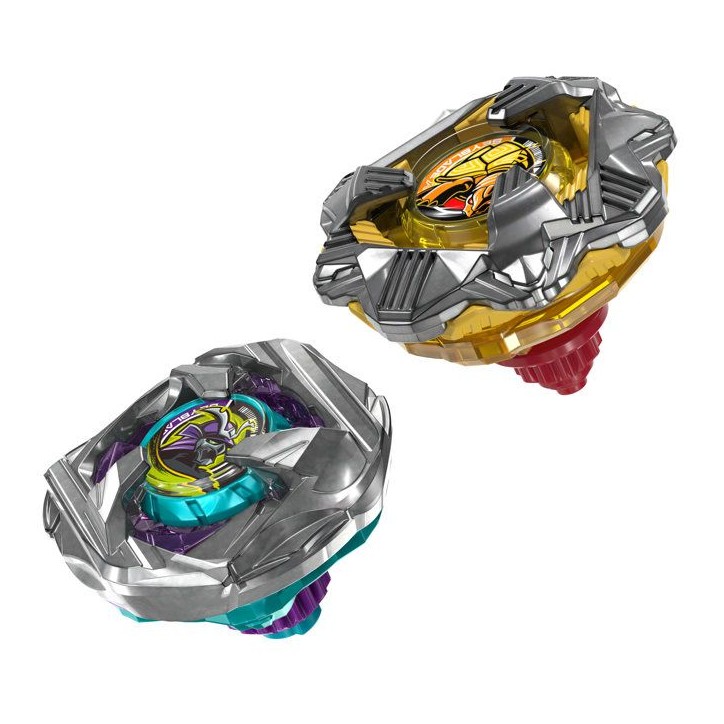 Beyblade X Dual Pack Calibur Samurai 6-70M BX et Obsidian Shell 3-85S BX, 2 toupies de combat Takara Tomy a rotation droite, de