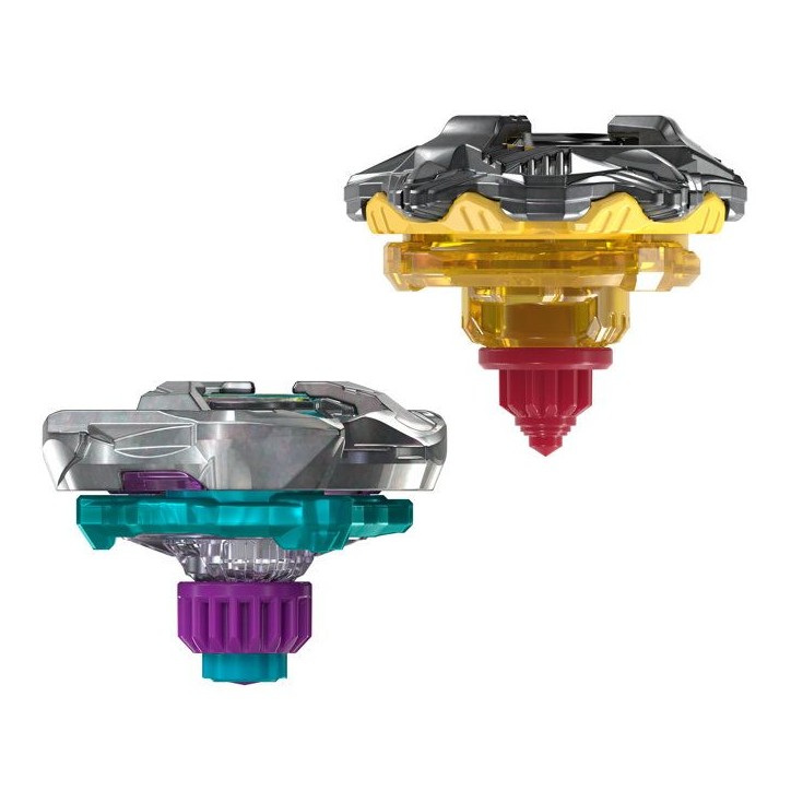 Beyblade X Dual Pack Calibur Samurai 6-70M BX et Obsidian Shell 3-85S BX, 2 toupies de combat Takara Tomy a rotation droite, de