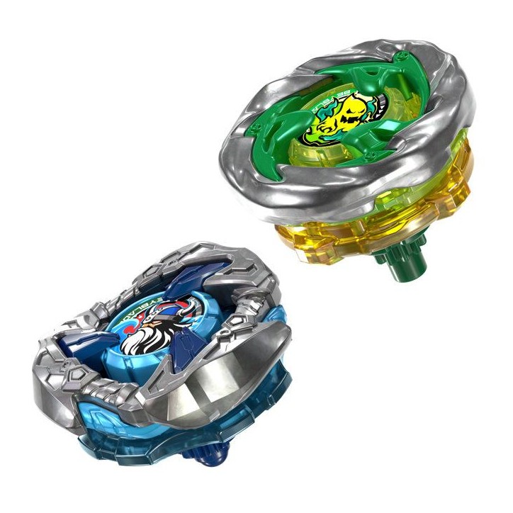 Beyblade X Dual Pack Circle Ghost 4-60LR UX et Hack Viking 4-55O UX, 2 toupies de combat Takara Tomy a rotation droite, des 8 