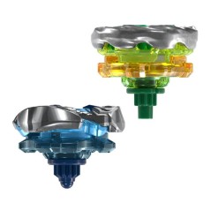Beyblade X Dual Pack Circle Ghost 4-60LR UX et Hack Viking 4-55O UX, 2