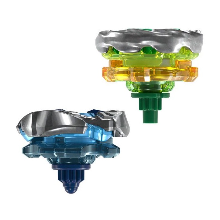 Beyblade X Dual Pack Circle Ghost 4-60LR UX et Hack Viking 4-55O UX, 2 toupies de combat Takara Tomy a rotation droite, des 8 