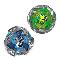 Beyblade X Dual Pack Circle Ghost 4-60LR UX et Hack Viking 4-55O UX, 2