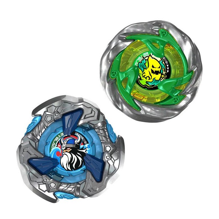 Beyblade X Dual Pack Circle Ghost 4-60LR UX et Hack Viking 4-55O UX, 2 toupies de combat Takara Tomy a rotation droite, des 8 