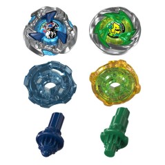 Beyblade X Dual Pack Circle Ghost 4-60LR UX et Hack Viking 4-55O UX, 2