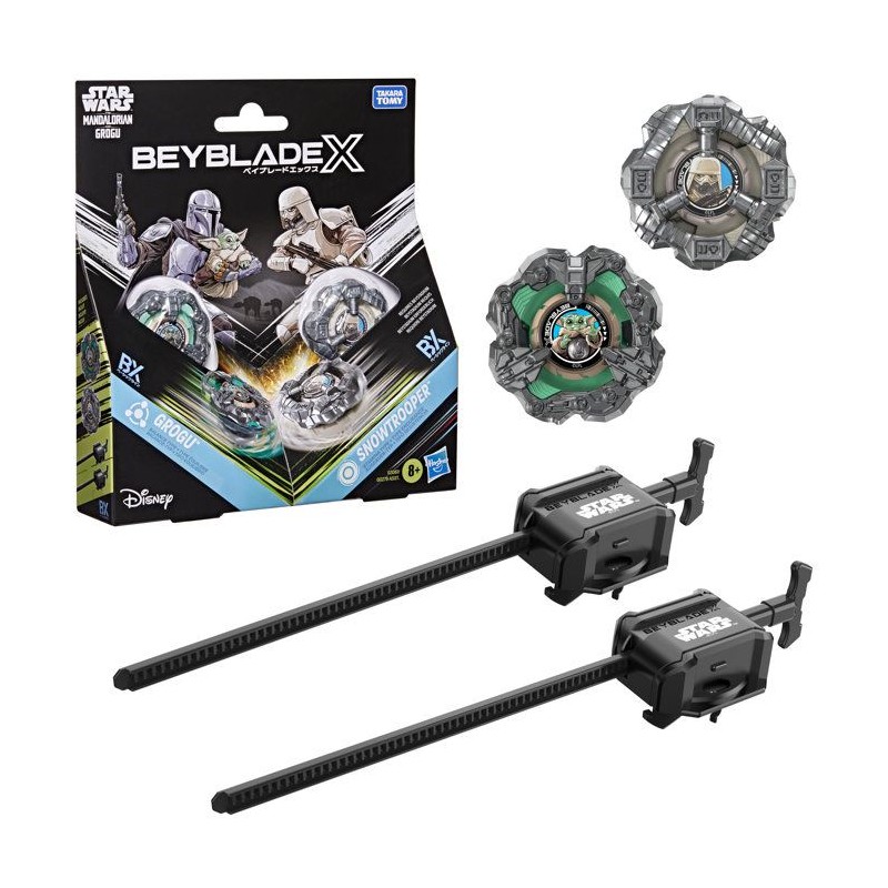 Beyblade X Star Wars Collab, Grogu vs. Snowtrooper, 2 toupies de comp