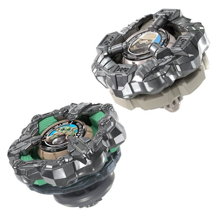 Beyblade X Star Wars Collab, Grogu vs. Snowtrooper, 2 toupies de compétition Takara Tomy, 2 lanceurs, jouets Star Wars, des 8 a