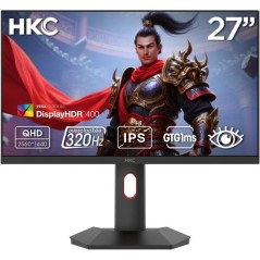 Ecran PC Gamer - HKC - 27 - QHD - 320Hz - Dalle Fast IPS - 1ms - G27H4