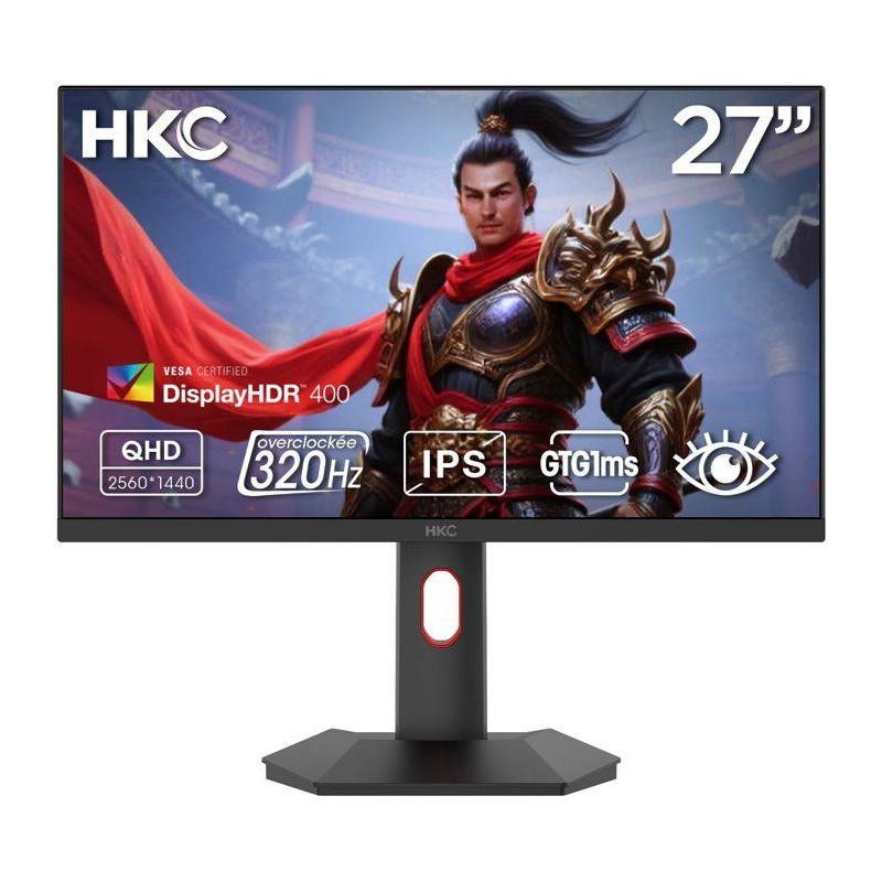 Ecran PC Gamer - HKC - 27 - QHD - 320Hz - Dalle Fast IPS - 1ms - G27H4