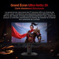 Ecran PC Gamer - HKC - 27 - QHD - 320Hz - Dalle Fast IPS - 1ms - G27H4P